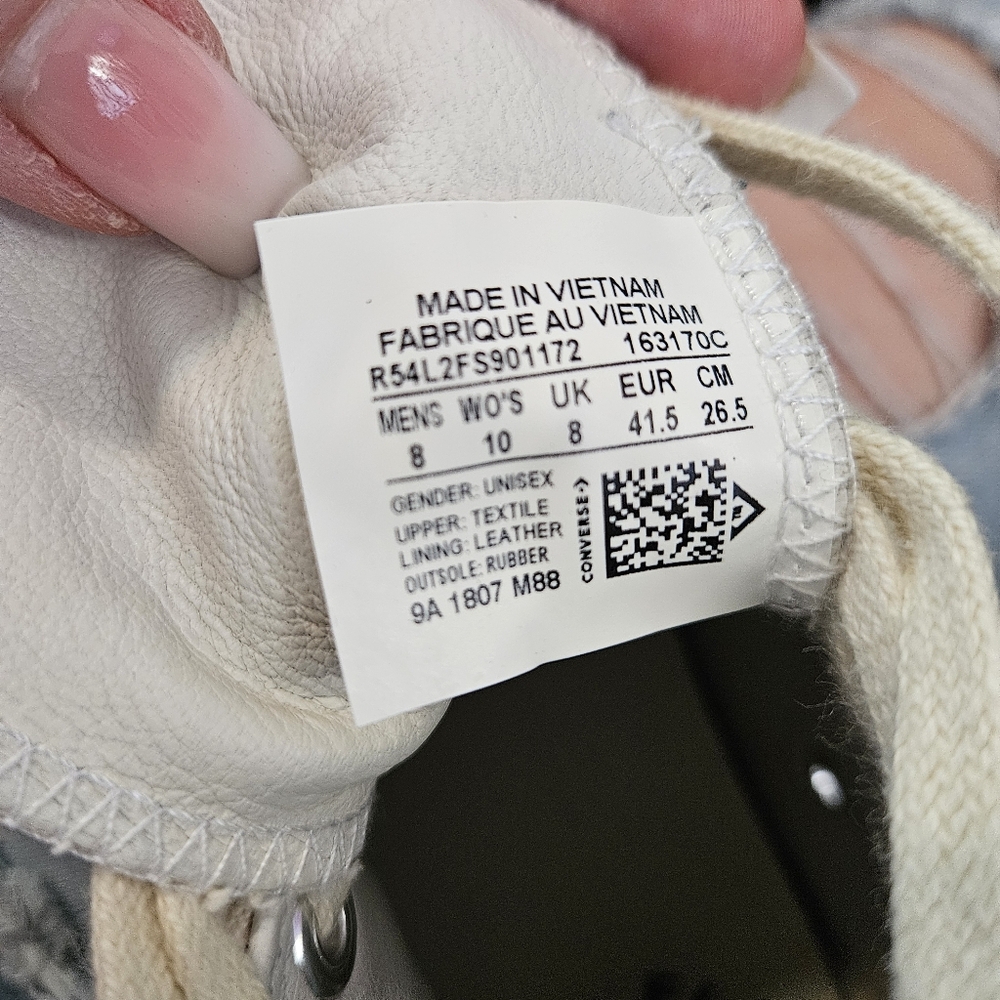 Converse All Stars le fleur Woman Size 10 MEN 8 - Picture 6 of 7